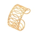 thumbnail image 2 of Europe and America Style 304 Stainless Steel Cuff Bangles for Women Hollow Golden 1-1/4 inch(3.2cm) Inner Diameter: 1-7/8 inch(4.9cm) DIY, 2 of 5