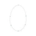 thumbnail image 2 of Sterling Silver 1/2ct TDW Treated Blue Diamond Station Necklace (I2-I3), 2 of 5