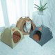 thumbnail image 2 of Tienda de campaña plegable oso de fresa para gatos al aire libre Beige L 48*48*42 CM, 2 of 5