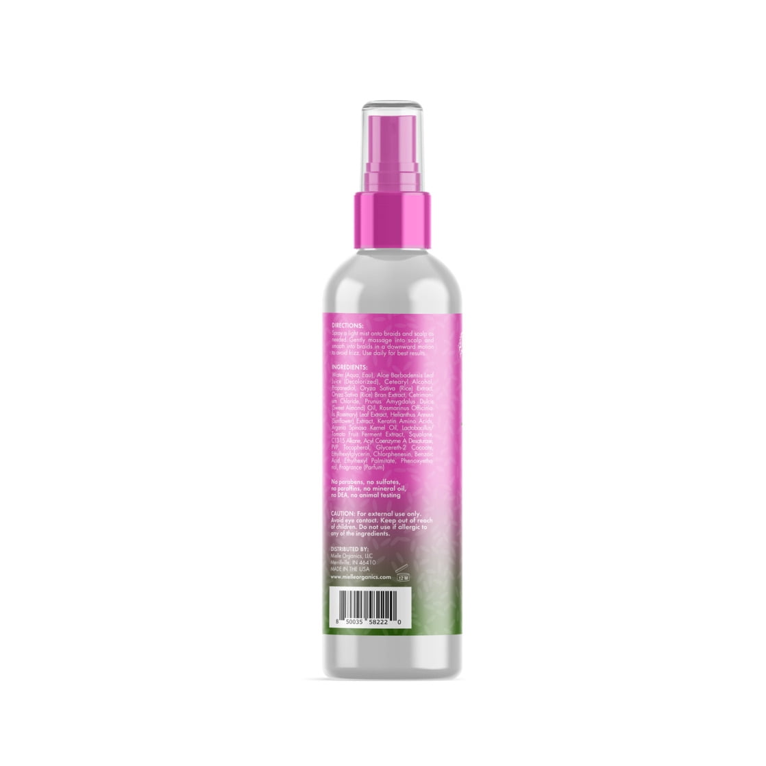 Mielle Rice Water with Aloe Vera Blend Braid & Scalp Moisturizer 8 fl oz.