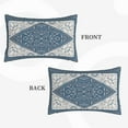 thumbnail image 4 of Bixox Vintage Persian Colored Blue Printed Pillow Protector,Super Soft Ideal for Home,Guests,Rentals - 16"x24", 4 of 8
