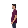 thumbnail image 3 of JERZEES Dri-Power Short Sleeve T-Shirt for Men, Rib Collar Casual Maroon Tee, 6 Pack, XL, 3 of 5