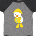 thumbnail image 4 of Inktastic Cute Duck In Yellow Raincoat And Boots, Baby Duck Boys or Girls Baby Bodysuit, 4 of 5