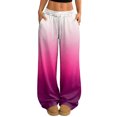 thumbnail image 2 of Hearthz Women Pajama Pant Drawstring Wide Leg Gradient Lightweight Lounge Pants Women Baggy Soft Comfy Lightweight Women's Sleep Pants, 2 of 7