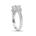 thumbnail image 3 of 1 3/4ct Three Stone Round Diamond Engagement Ring Solid 14K White Gold, 3 of 3