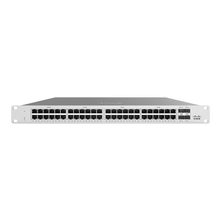 Cisco Meraki Cloud Managed MS125-48LP - Switch - managed - 48 x 10/100/1000   4 x 10 Gigabit SFP  - wall-mountable, desktop