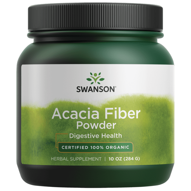 Swanson Acacia Fiber Powder - Certified 100% Organic 10 oz Powder