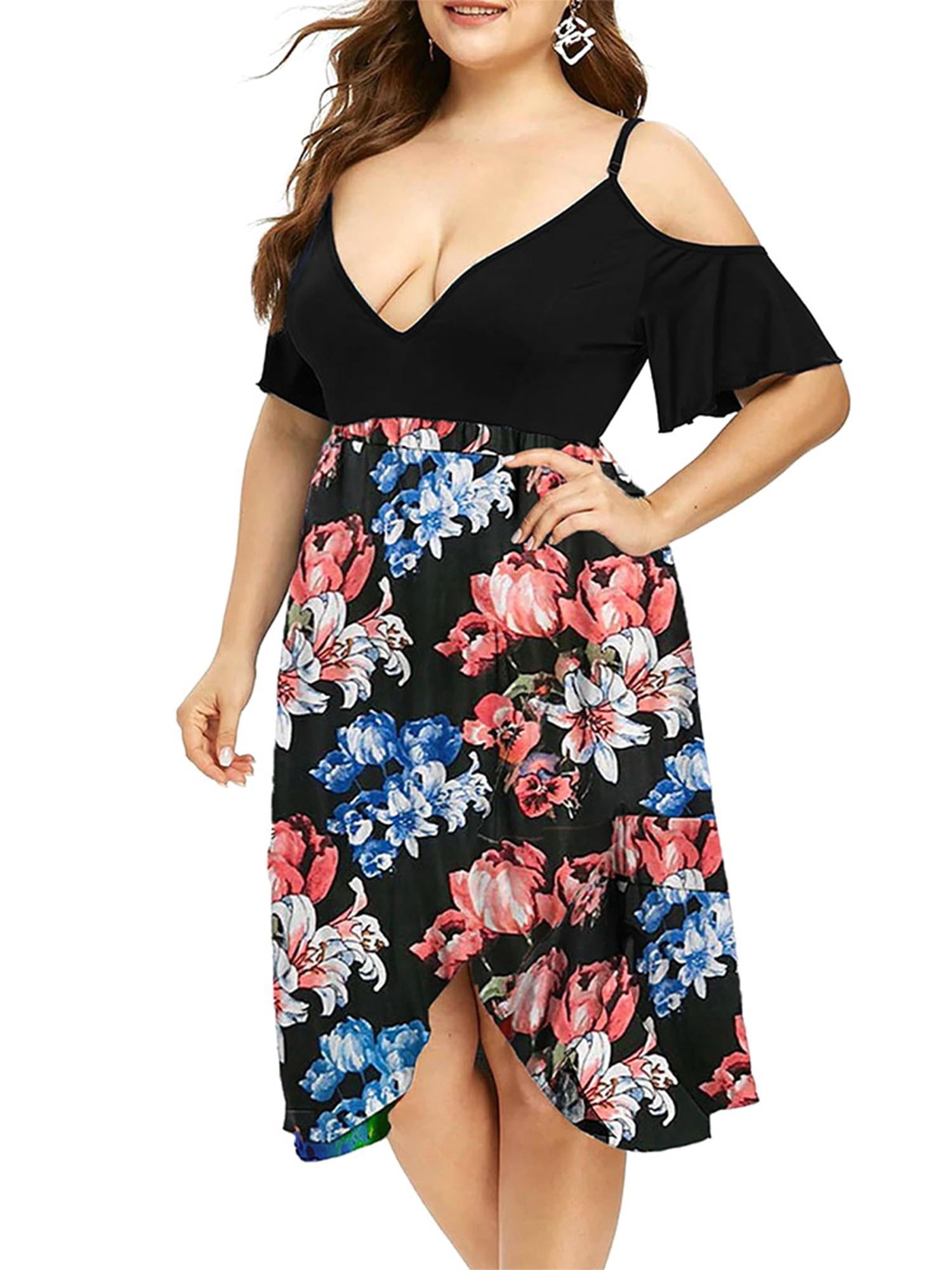 LAPA Women Plus Size High Waist Floral 