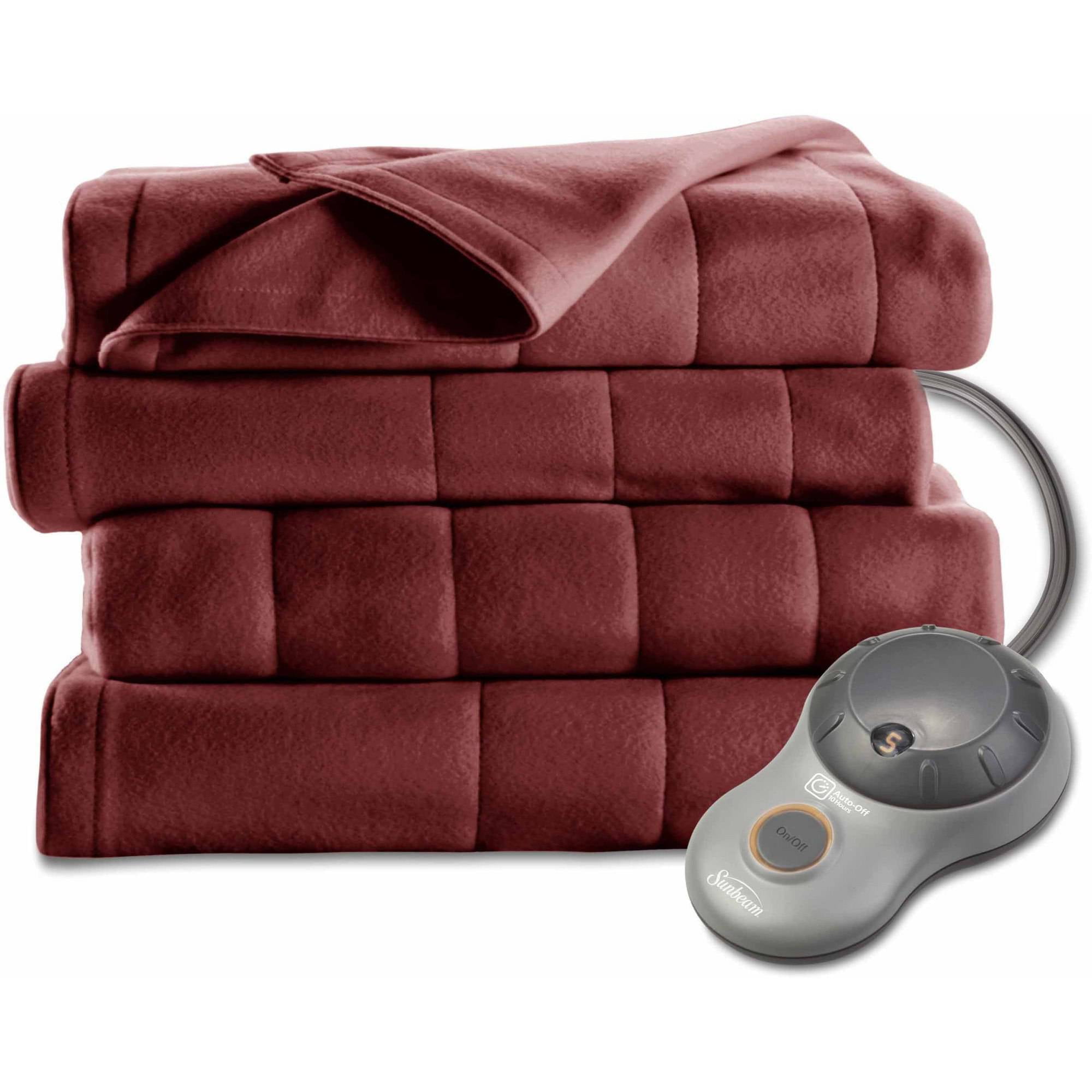 Sunbeam Electric Heated Fleece Blanket Royal Dreams Twin Full Queen King Walmartcom Walmartcom