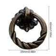 thumbnail image 2 of Riwesomey Manija de cajón de aleación de Zinc, pomo de armario con cabeza de Animal, tirador de puerta de muebles para el hogar, 2 uds. Herramientas y ferretería, 2 of 6