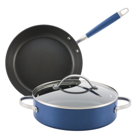 Anolon Advanced Hard-Anodized Non-stick 3-Pieces Cookware Set  Indigo