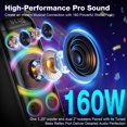 thumbnail image 2 of Altavoz Bluetooth BOHINI T77 160 W Peak con subwoofer y luz LED, 2 of 8