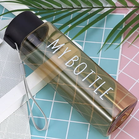 

Mosey Drink Bottle Large Capacity Student Matte Sports Bottle Non-slip Bottom Fashion for Camping