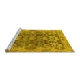 thumbnail image 2 of Ahgly Company Machine Washable Indoor Square Abstract Yellow Modern Area Rugs, 6' Square, 2 of 4