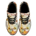 thumbnail image 2 of Thanksgiving Fall Give Thanks Jesus ChriStCross Pumpkins Thanksgiving Shoes Sneakers Black Size 10.5, 2 of 7
