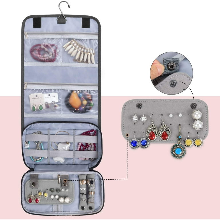 Teamoy Travel Jewelry Organizer Case, Jewelry & Accessories Holder