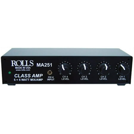 Rolls MA251 Stereo 5w Mixer Amp 3rca 1xlr