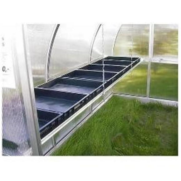 Exaco RIGA Shelf Planter Boxes Regular shelf with Black Trays