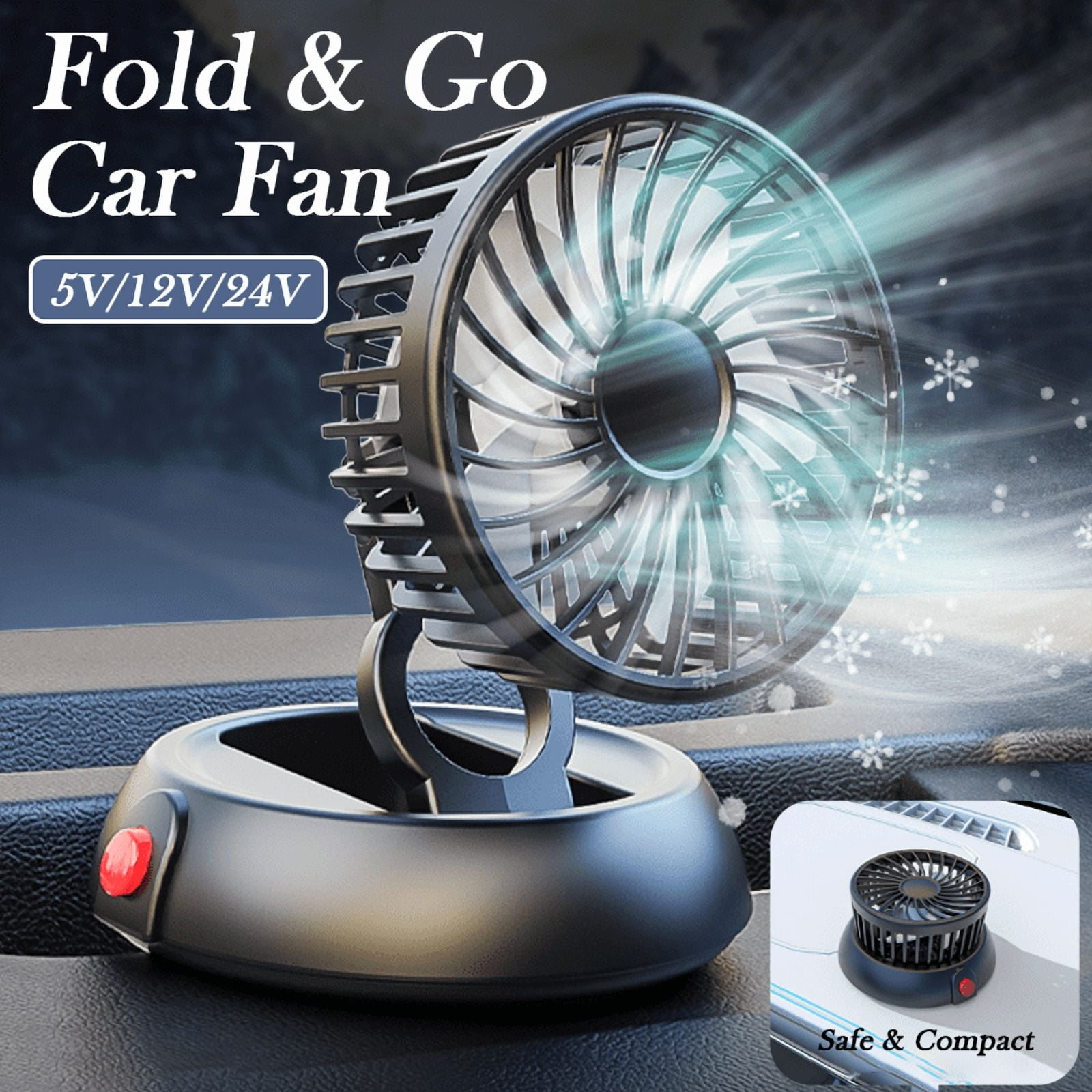 cigarette lighter fan walmart 12V Cigarette Lighter Foldable Car Fan