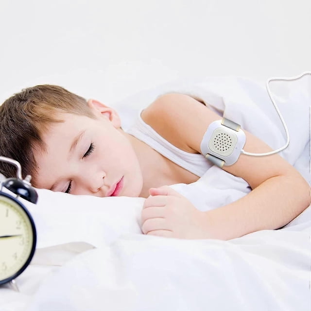 Alarma para enuresis nocturna para niños y niñas. Alarma de orina con volumen, vibración y luz intermitente. Monitor de enuresis nocturna. Entrenamiento para ir al baño mediante sensores de enuresis.