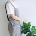 thumbnail image 5 of Linen kitchen aprons for women with cute pockets for cooking painting gardening cleaning, 5 of 5