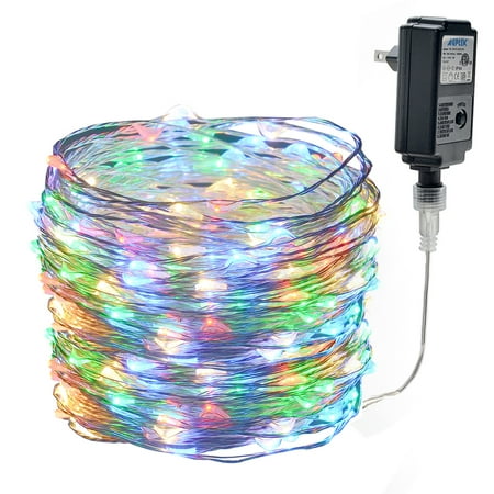 - 66ft 200 LED Copper Waterproof 8 Flashing Modes Fairy Starry String Lights RGB Multicolor