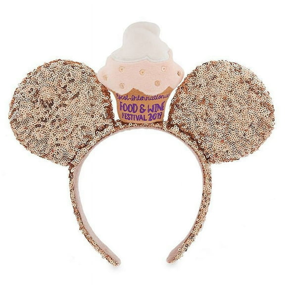 Disney Parks Epcot Food and Wine 2019 Cupcake Ear Headband with Tags