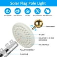 thumbnail image 6 of Litake Solar Flag Pole Light, 48 LED Super Bright Flag Pole Light Outdoor Dusk to Dawn, Solar Flag Night Light for Most 15 to 25 Ft Flagpoles, 2 Modes Brightness, Auto On/Off, 6 of 7