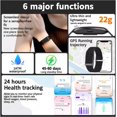 thumbnail image 2 of Pomya Rastreador de Fitns para Hombr y Mujer, Pulsera de Brazalete igente con Rastreador de Actividad y Monitor de Sueño, 127 Modos Deportivos, 10 M de Agua, sin Pantalla (Black), 2 of 5