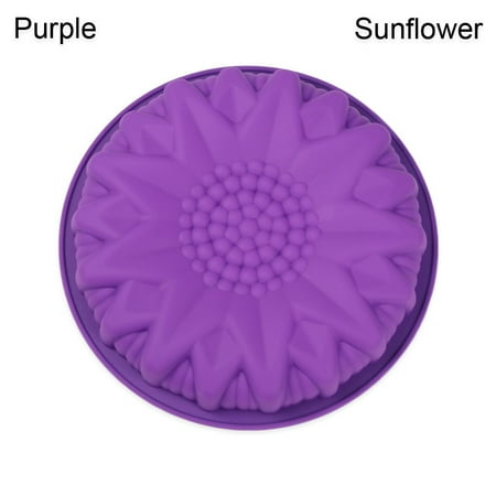 

Handmade Bird s Nest Cake Making Sun Flower Flower Cake Mould 3D Silicone Mould Rose Dessert Tool PURPLE SUNFLOWER