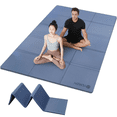 thumbnail image 1 of YR Tapete de Yoga Plegable Grande 78X51" 10mm de Grosor Antideslizante TPE Tapete Plegable para Ejercicio Fitness Gimnasia, Azul, 1 of 11