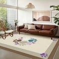 thumbnail image 5 of 3'x5' outdoor rug boho thick washable rug plaid rug runner floor mat for office chair over carpet rug for room, 5 of 10
