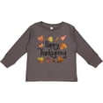 thumbnail image 3 of Inktastic Happy Thanksgiving Fall Leaves Boys or Girls Long Sleeve Toddler T-Shirt, 3 of 5