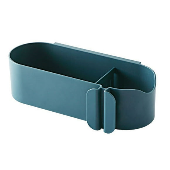 Soporte para secador de pelo Rawiri, organizador de pared para baño, decoración del hogar, organizador de herramientas para el cuidado y peinado del cabello con canasta adhesiva, estante para secador