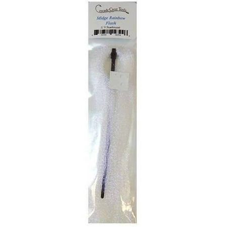 Cascade Crest Midge Rainbow Flash, Black