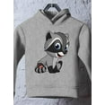 thumbnail image 3 of Cute Raccoon Sitting Hoodie Toddler -Image by Shutterstock,  4 Toddler, 3 of 4
