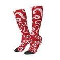thumbnail image 2 of Fotbe Question Marks1 print Women's Men's Novelty Crew Socks Cotton Socks Knee High Socks for Walking,Running,Nurses,Pregnancy, 2 of 8