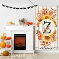 thumbnail image 6 of jopioc Monogram Letter O Flag Door Banner, Large Fall Thanksgiving Sunflower Initial Letter Door Cover, Family Last Name Initial Autumn Welcome Porch Sign Door Decor Backdrop Banner 70.8 x 35.4" O, 6 of 6
