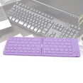thumbnail image 1 of Foldable  Keyboard, Slim Design and Secure Magnets, Portable  Keyboard for Phone Tablet Laptop, 67 Keys Compact Keyboard Rechargeable, 1 of 7
