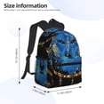 thumbnail image 2 of Disketp Wolf Head And Dreamcatcher Mochila Ligera Clásica con Múltiples Bolsillos, Mochila Casual para Hombre y Mujer, Ideal para Escuela, Trabajo y Viajes, 2 of 6
