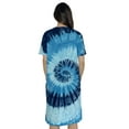 thumbnail image 3 of Just Love Short Sleeve Nightgown / Night Shirts Sleep Dress for Women (Tie Dye Blue Swirl Screen, Large), 3 of 3