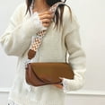 thumbnail image 2 of PU Leather Crossbody Bag Ergonomic Design Shoulder Purse Casual Underarm Bags, 2 of 21