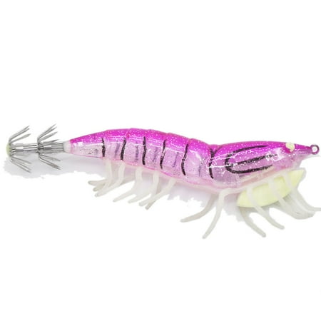 1 Pcs Quality Luminous Egi Lure Squid 120mm Calamar Cuttlefish Lure Octopus Accessories Jig Shrimp Eging Outdoor Pink
