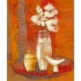 thumbnail image 2 of Pivier-Attolini, Regine 26x30 Gold Ornate Wood Framed with Double Matting Museum Art Print Titled - Bouquet a la coupe blanche, 2 of 4