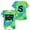 Q4 Green5, variant on Children Boys T Shirt Short Sleeve Letter Print Crew Neck Fashionable Tops Green3 Size 10-11 Years