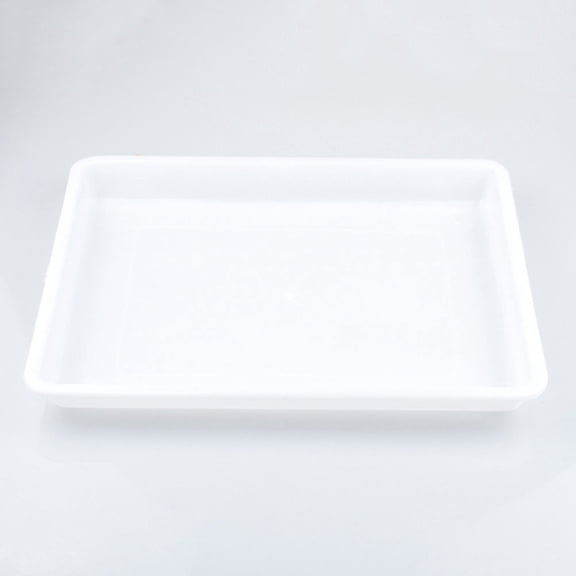 DRAFIDEEP White Plastic Tray for Water Art, Serving, and Craft Storage and Organization