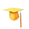 thumbnail image 1 of CSChome Bachelor Cap Unisex Graduation Hat - Tassel Pendant Solid Color Classic Flat Top, 1 of 7