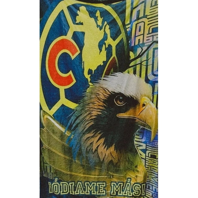 Exclusiva! Cobija Frazada Ultra Suave Aguilas Club America Azulcremas