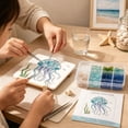 thumbnail image 4 of Sea Glass Art Kit, For Craft Tables, Family Activities, Art Rooms, Beginner Beach-Themed Craft Set, Jellyfish, 4 of 8