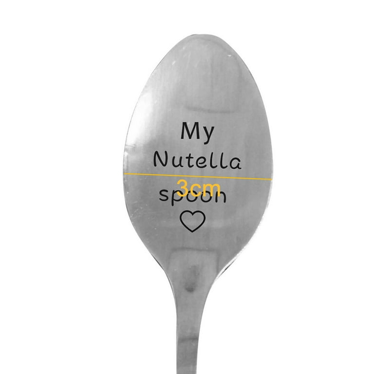 Personalised Nutella Spoon Engraved Any Name Ideal Gift Stainless Steel  Best New